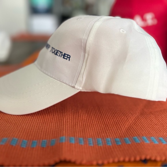 Save Water Shower Together, white embroidered cap - Picture 3 of 3